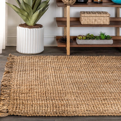 Pata Hand Woven Chunky Jute Area Rug