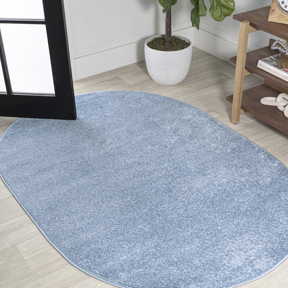 Haze Solid Low-Pile Area Rug