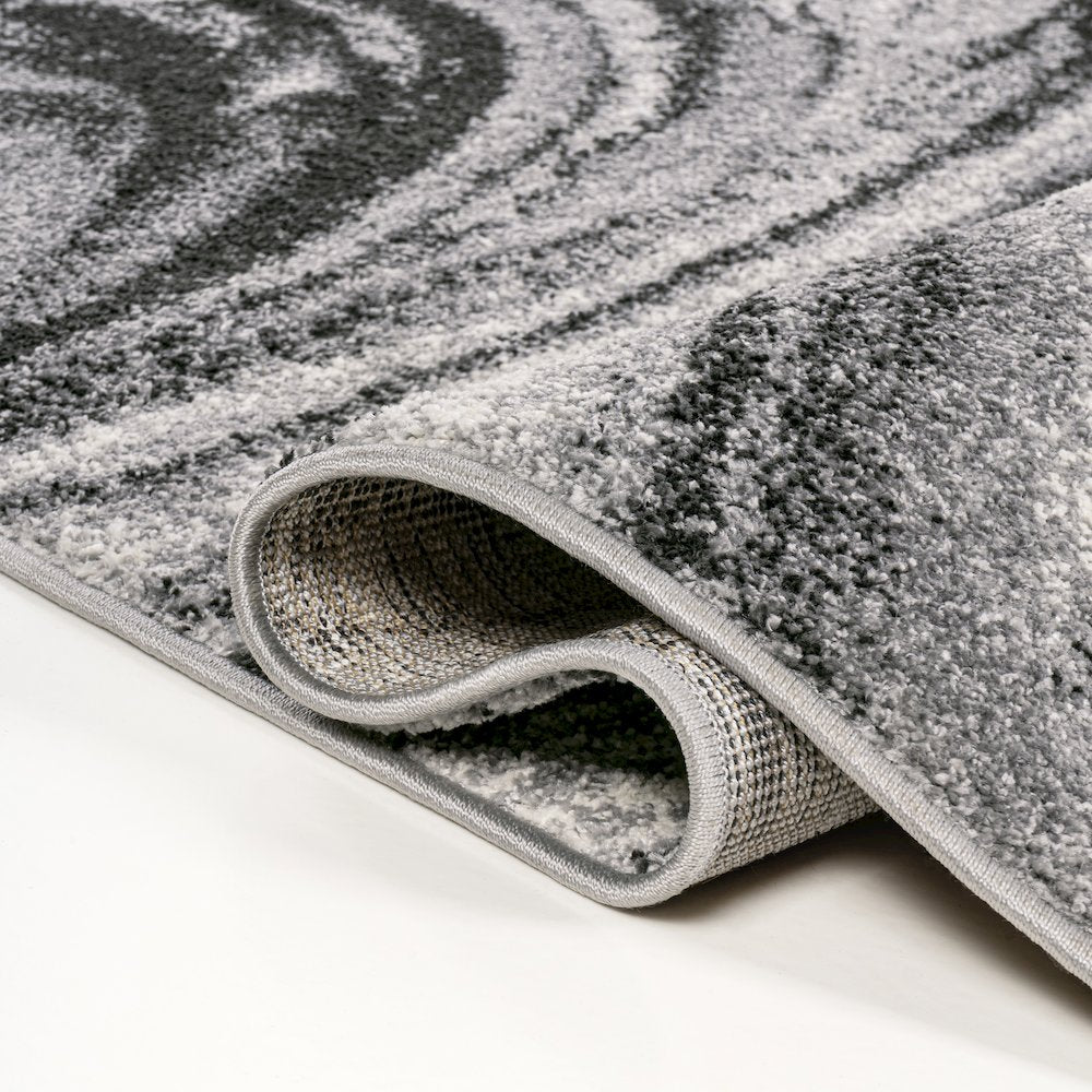 Viscon Abstract Marble Contemporary Area Rug
