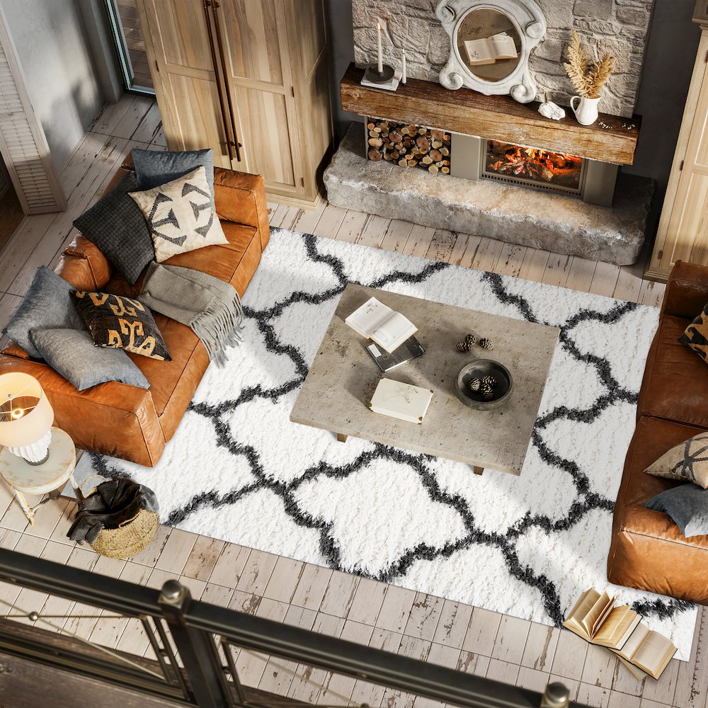 Marrakesh Shag Trellis Area Rug