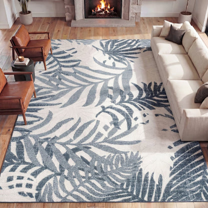Tropics Palm Leaves Indoor/Outdoor Area Rug