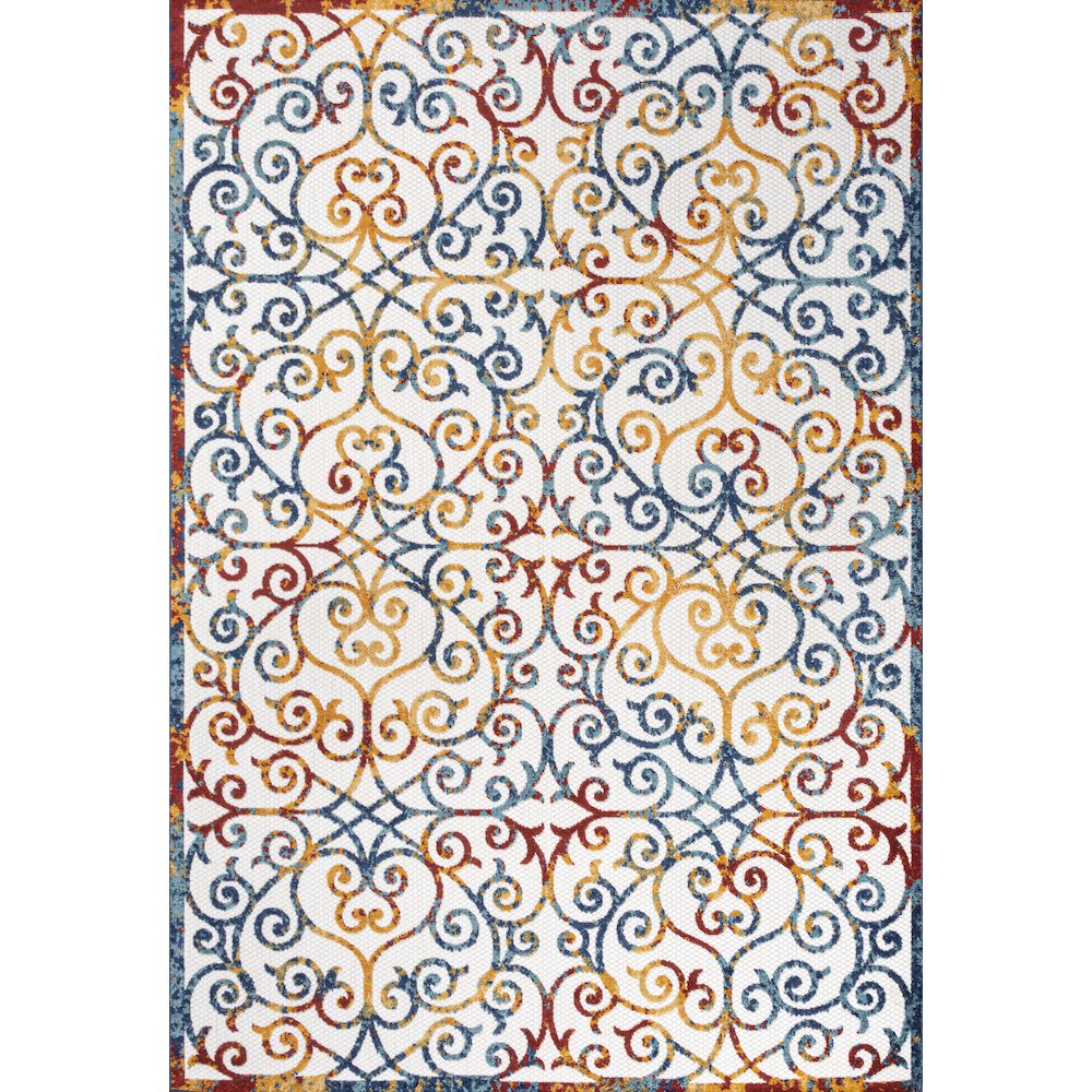 Atrani Scroll Trellis Indoor/Outdoor Area Rug