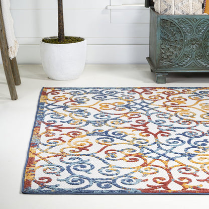 Atrani Scroll Trellis Indoor/Outdoor Area Rug