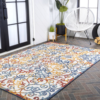 Atrani Scroll Trellis Indoor/Outdoor Area Rug