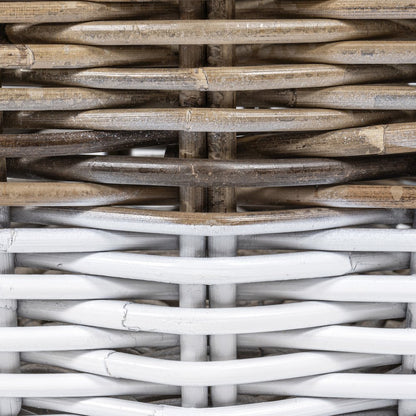 Ternion Cottage Hand-Woven Rattan Nesting Baskets With Handles