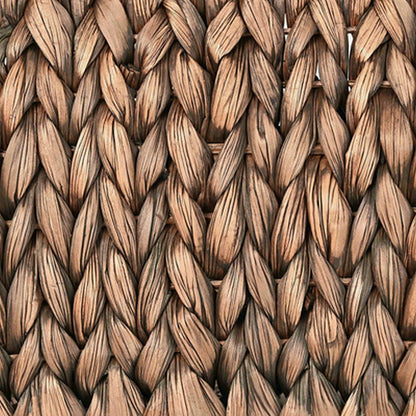 Havanah Southwestern Handwoven Hyacinth Slanted Pantry Baskets with Handles