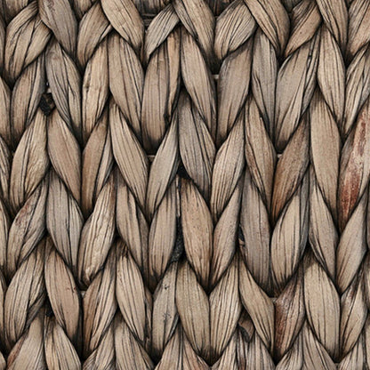 Havanah Southwestern Handwoven Hyacinth Slanted Pantry Baskets with Handles