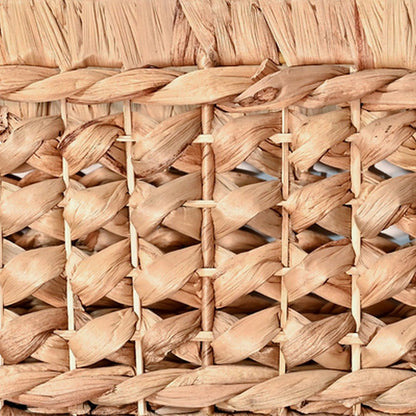 Hayden Bohemian Cottage Handwoven Hyacinth Rectangular Nesting Baskets