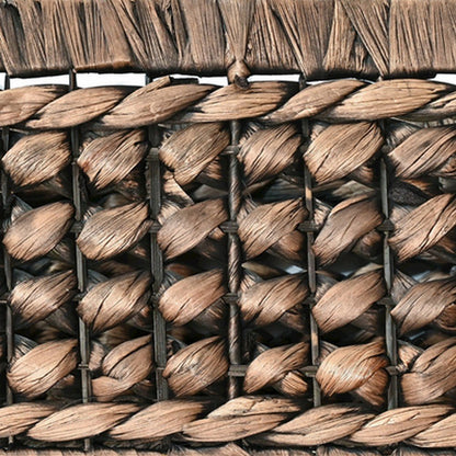 Hayden Bohemian Cottage Handwoven Hyacinth Rectangular Nesting Baskets