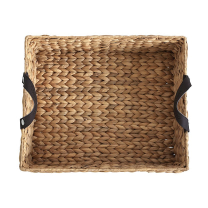 Adaline 18.11" Rectangular Underbed Storage Bin with Wheels and Handles, Natural