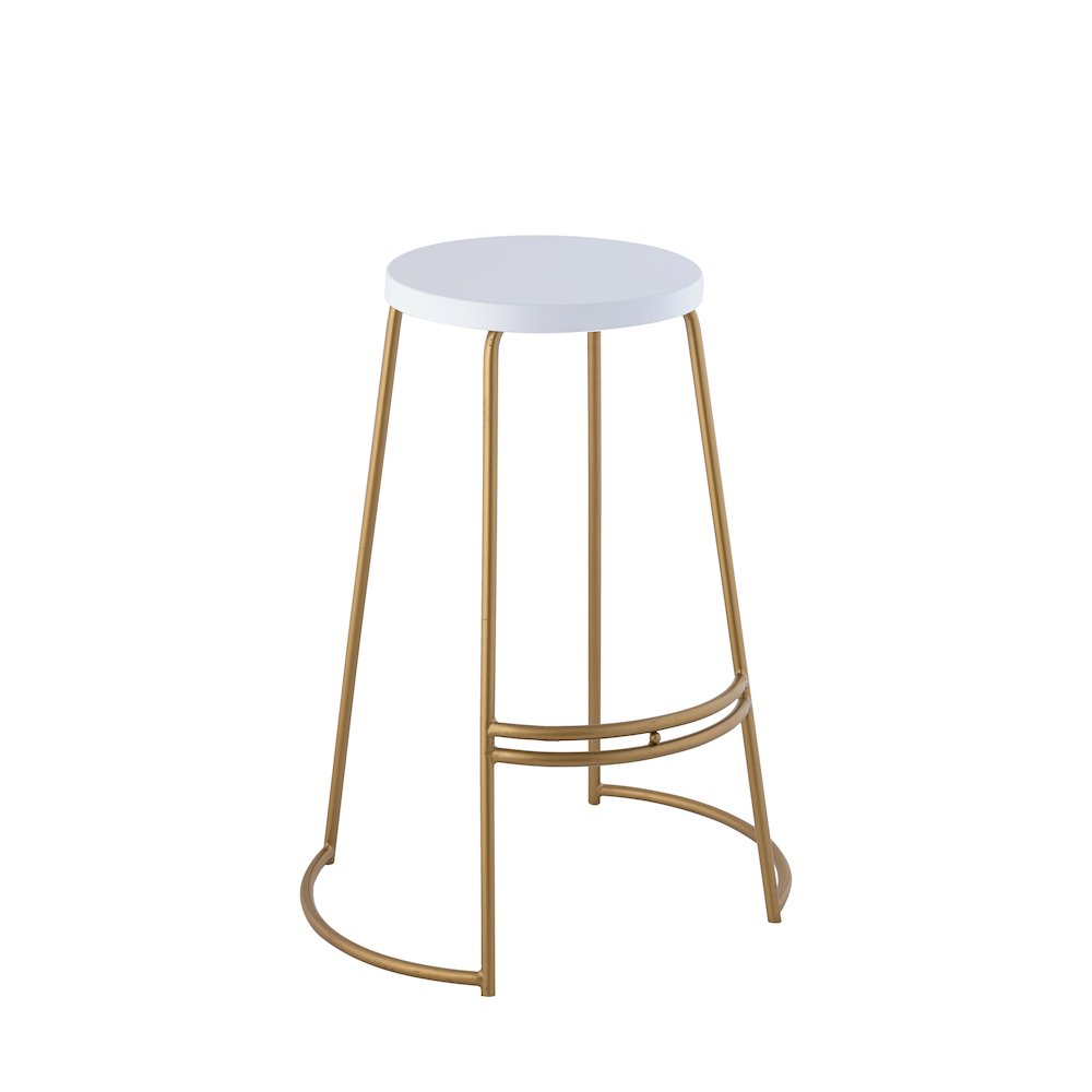 Hula Modern 28.75" Backless Metal Bar Stool