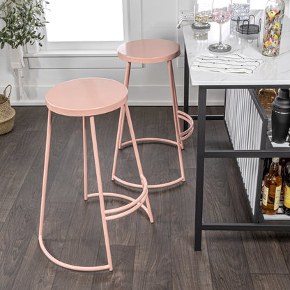 Hula Modern 28.75" Backless Metal Bar Stool