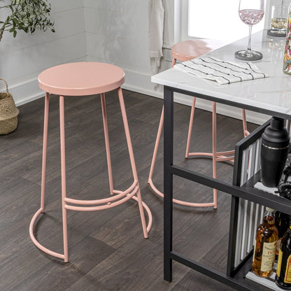Hula Modern 28.75" Backless Metal Bar Stool
