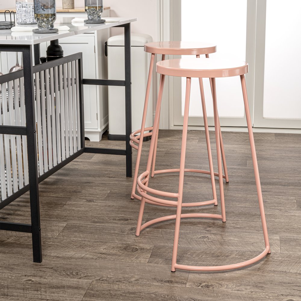 Hula Modern 28.75" Backless Metal Bar Stool