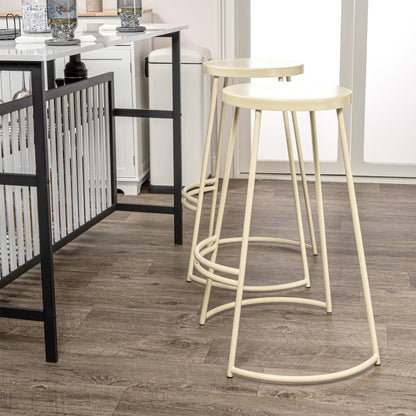 Hula Modern 28.75" Backless Metal Bar Stool