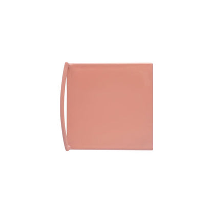 Svelte Minimalist 29.5" Seat Height Pink Metal Armless Low Back Bar Stool with