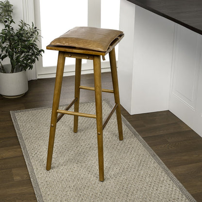 Peroni Mid-Century 30.5" Backless Bar Stool