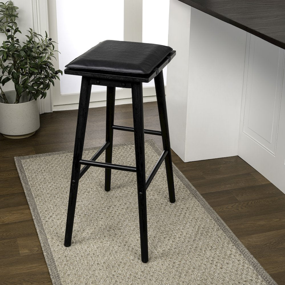 Peroni Mid-Century 30.5" Backless Bar Stool