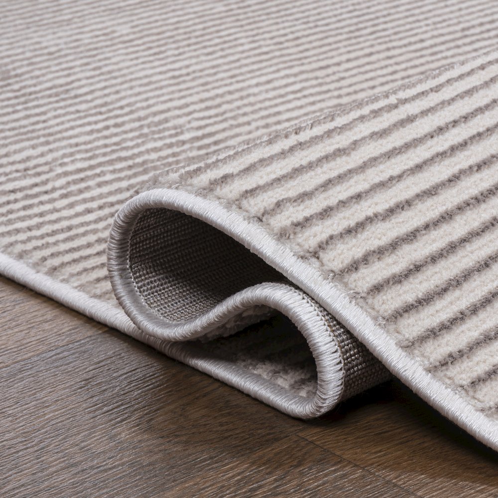 Cole Modern Minimalist Pinstripe High-Low Runner Rug