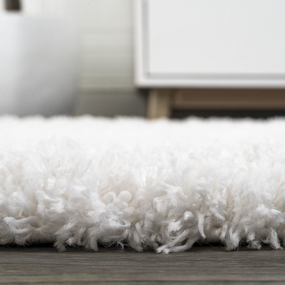 Groovy Solid Shag Area Rug