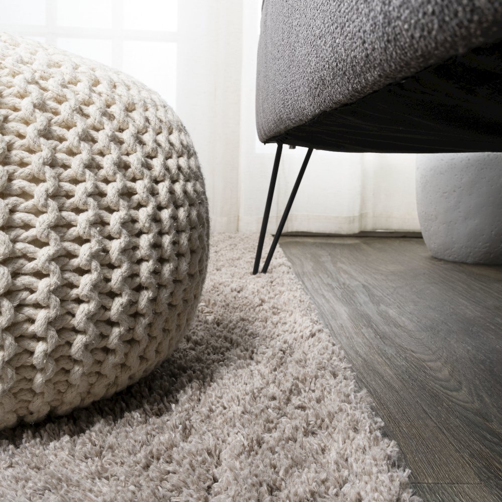 Groovy Solid Shag Area Rug