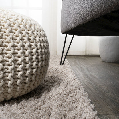 Groovy Solid Shag Area Rug