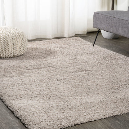 Groovy Solid Shag Area Rug