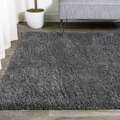 Groovy Solid Shag Area Rug