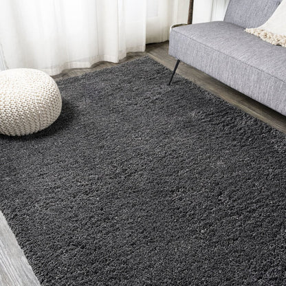 Groovy Solid Shag Area Rug