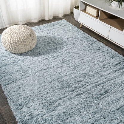 Groovy Solid Shag Area Rug