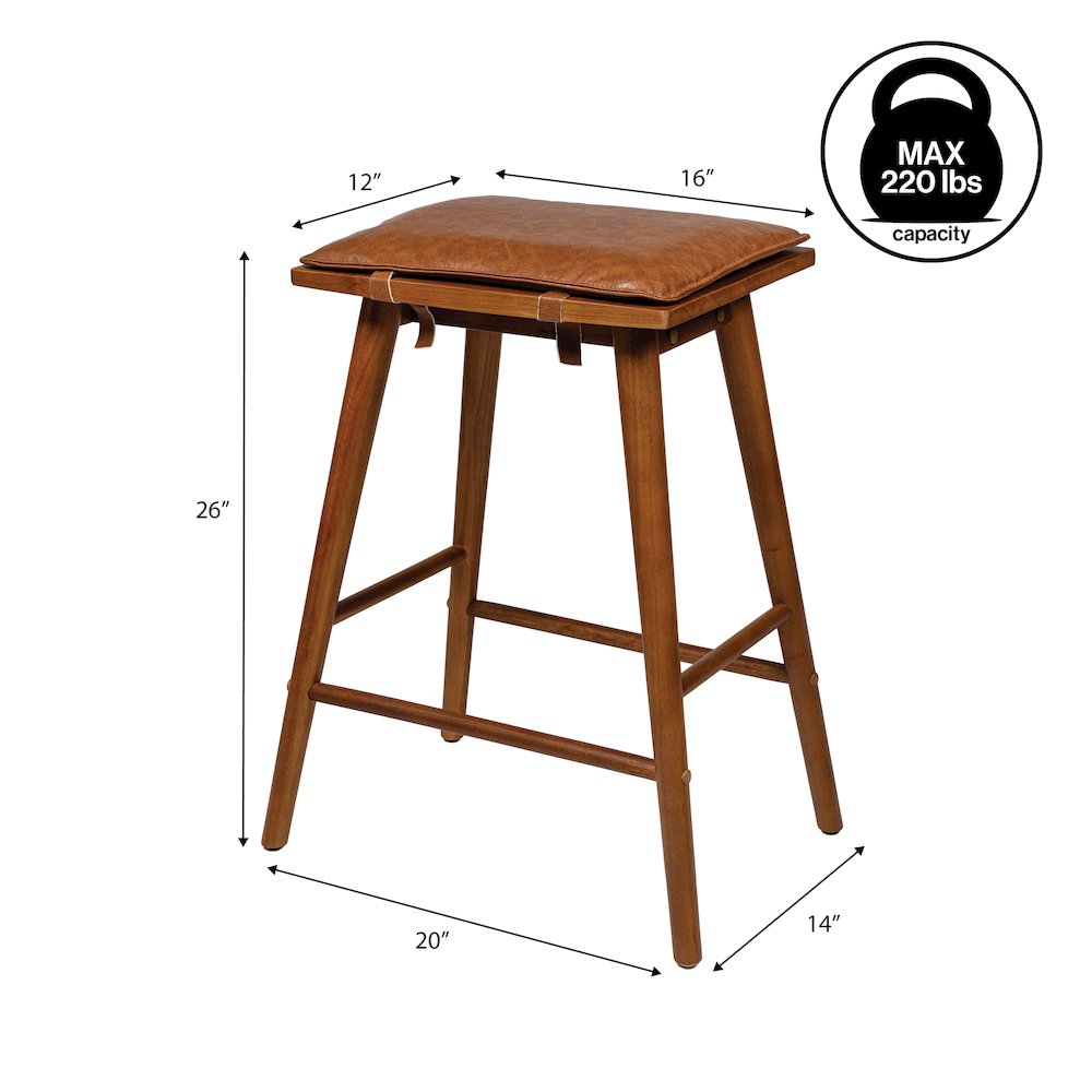 Peroni Mid-Century 26" Backless Counter Stool