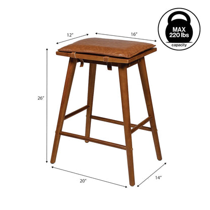 Peroni Mid-Century 26" Backless Counter Stool