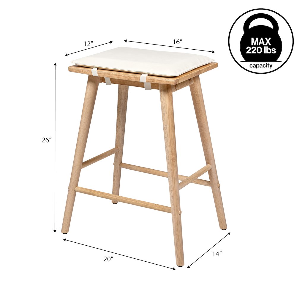 Peroni Mid-Century 26" Backless Counter Stool