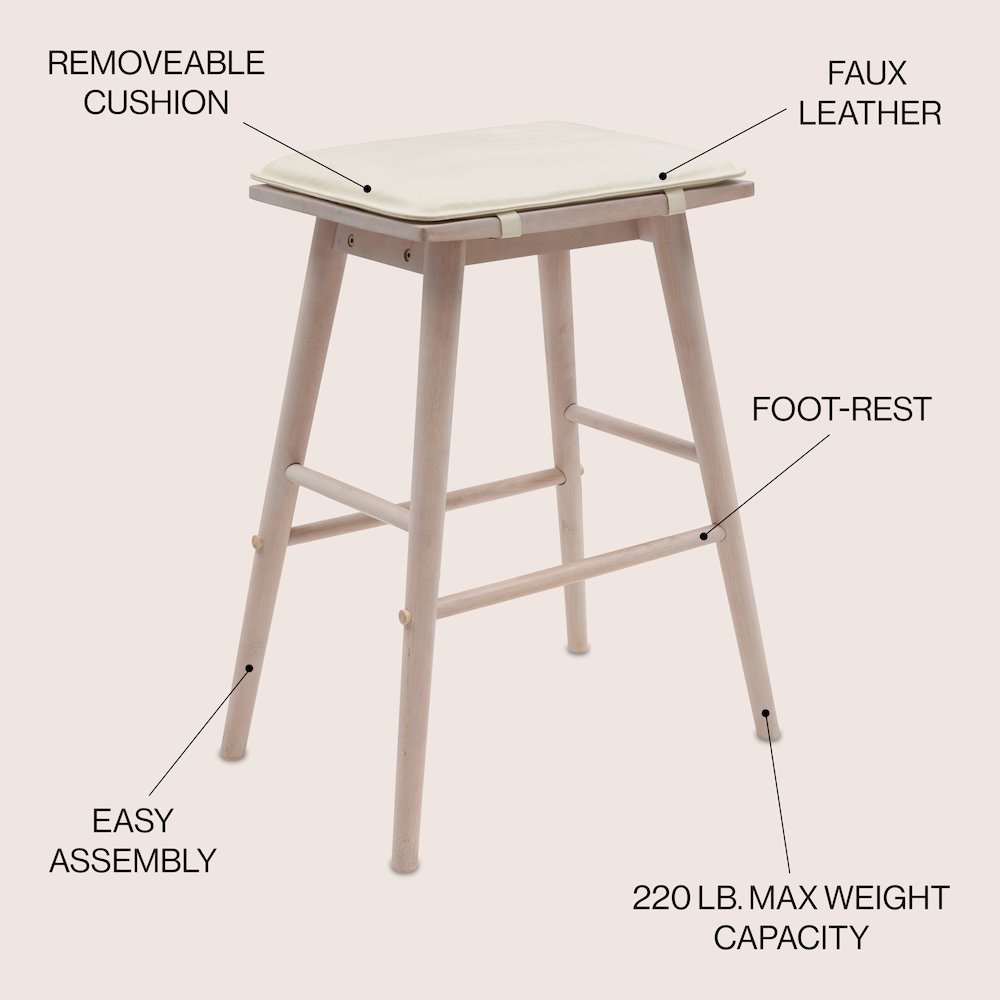 Peroni Mid-Century 26" Backless Counter Stool