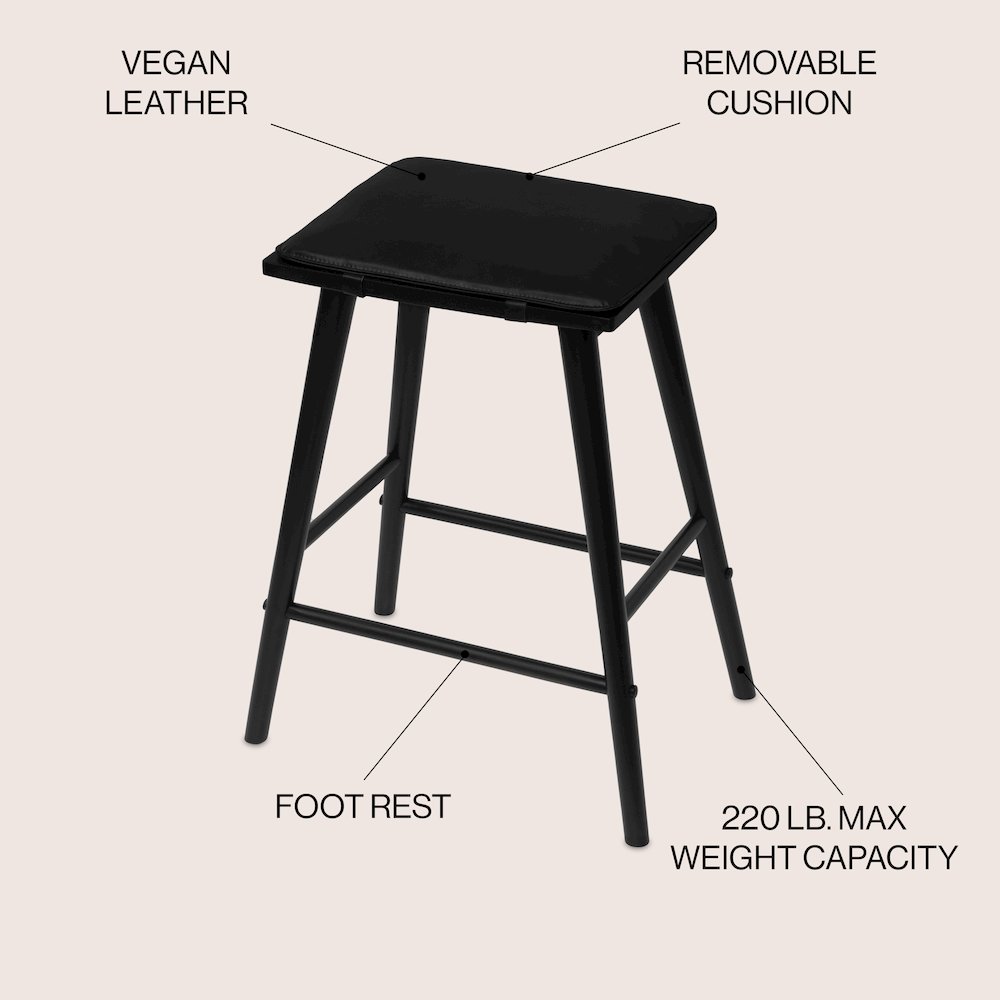 Peroni Mid-Century 26" Backless Counter Stool