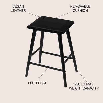 Peroni Mid-Century 26" Backless Counter Stool