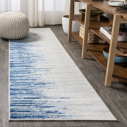 Linear Modern Half Stripe Area Rug