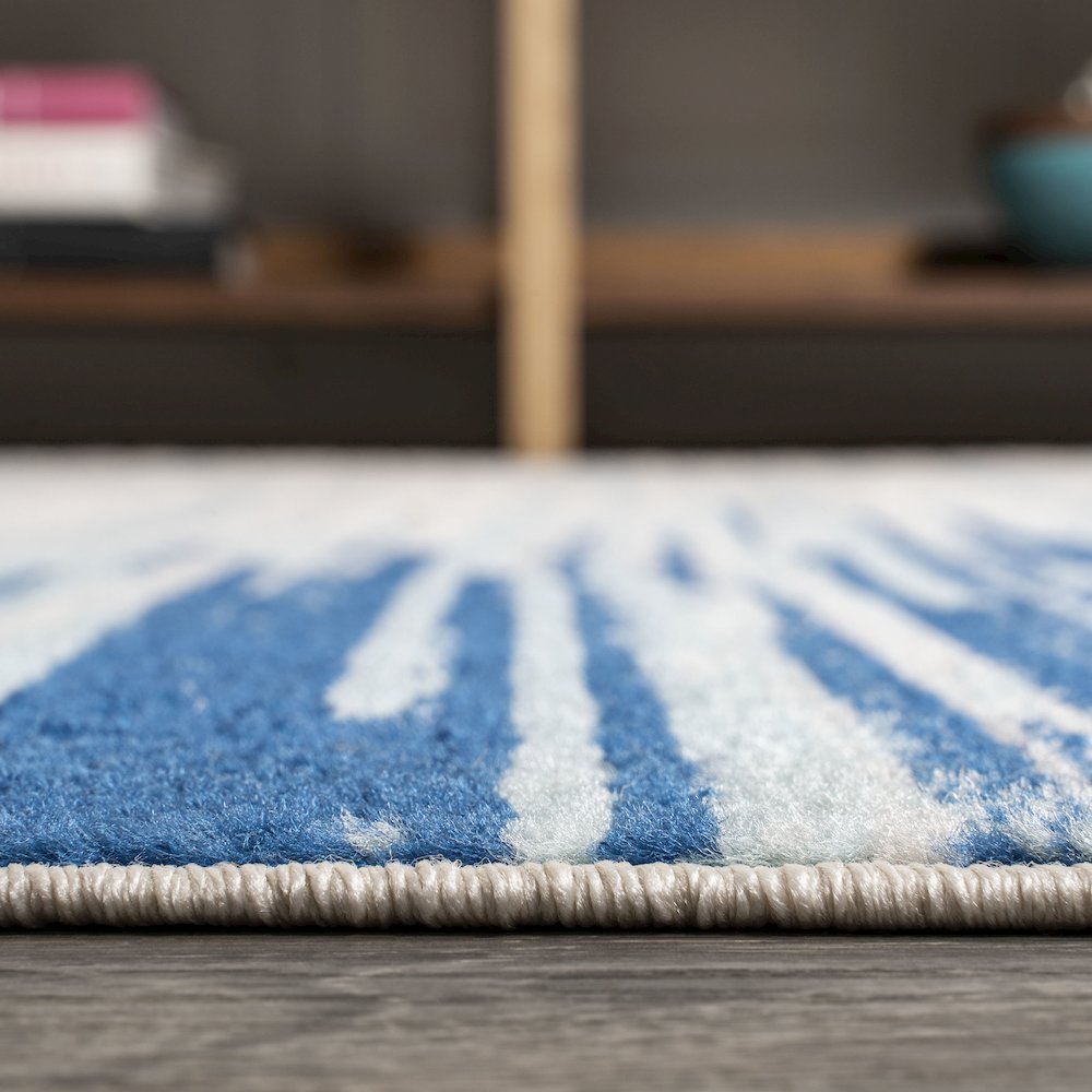 Linear Modern Half Stripe Area Rug