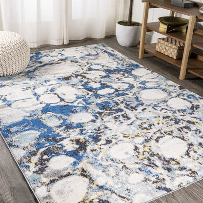 Pebble Marbled Abstract Area Rug