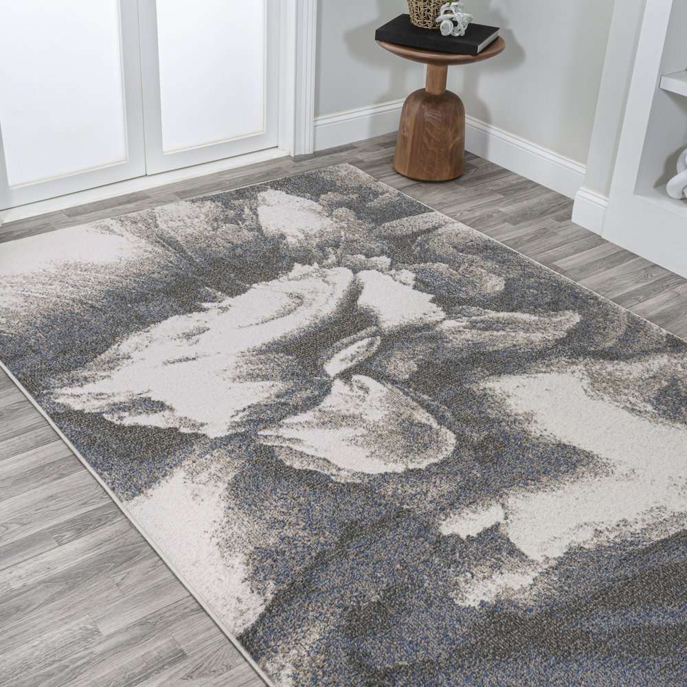 Petalo Abstract Two Tone Modern Area Rug