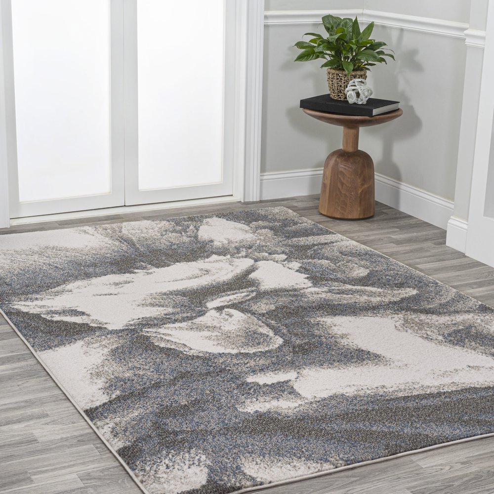 Petalo Abstract Two Tone Modern Area Rug