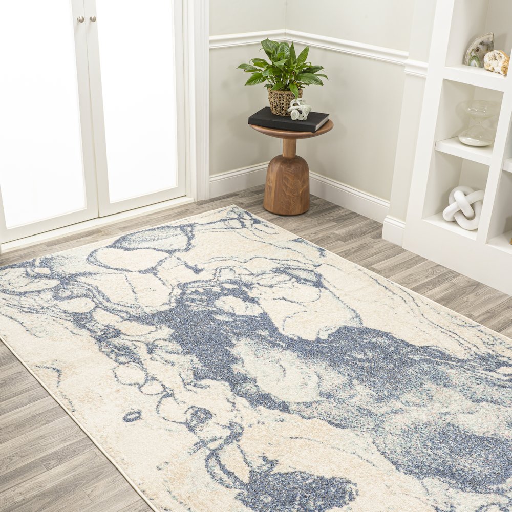 Marmo Abstract Marbled Modern Area Rug
