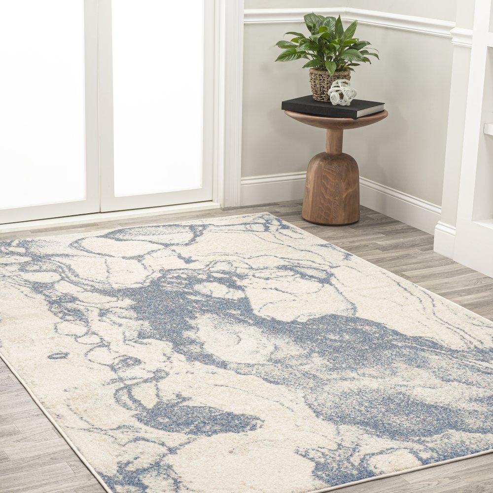 Marmo Abstract Marbled Modern Area Rug