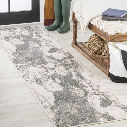 Marmo Abstract Marbled Modern Area Rug