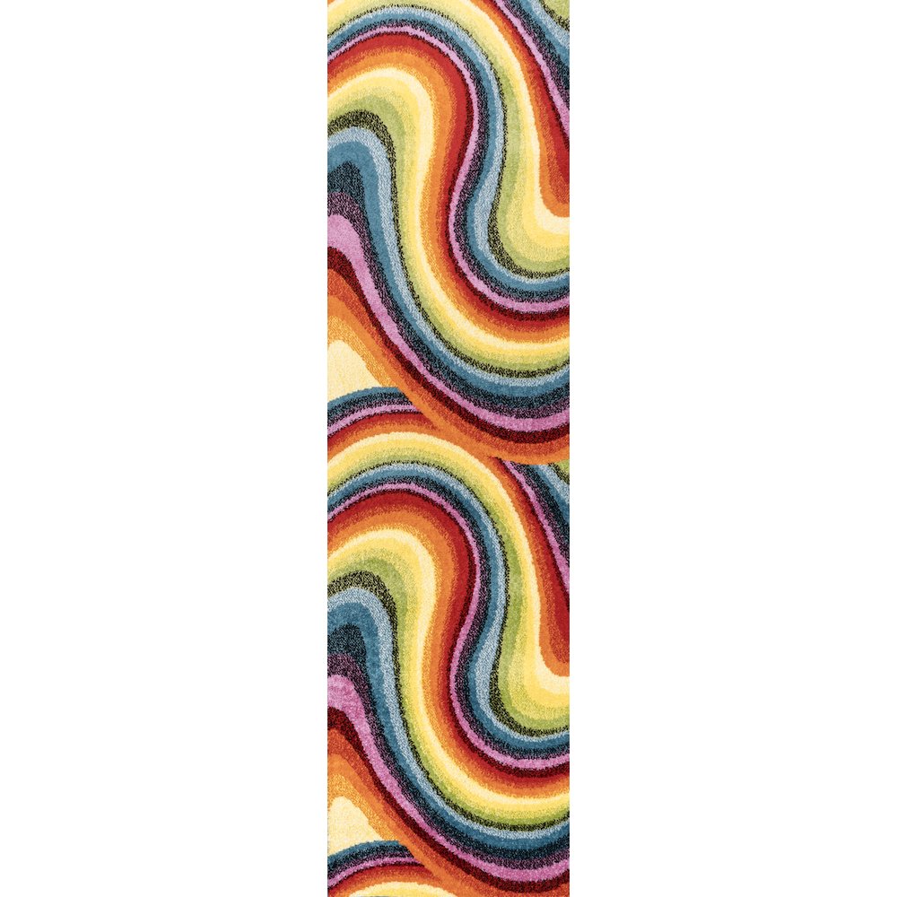 Flow Abstract Swirl Area Rug