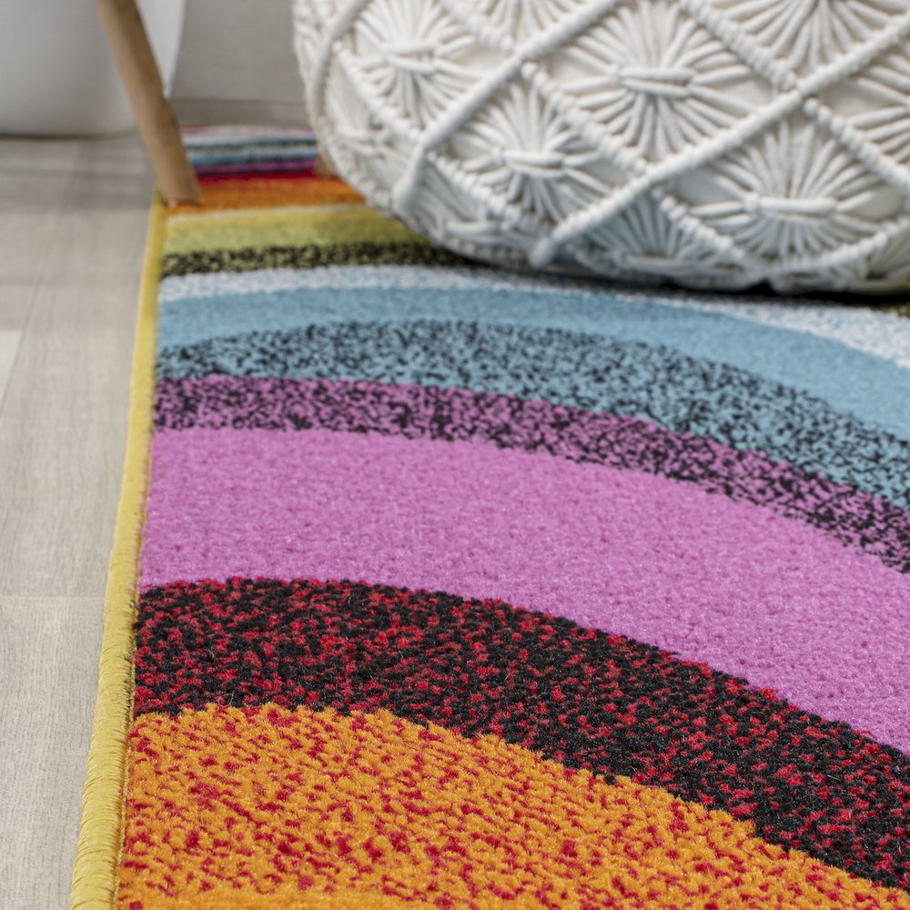 Flow Abstract Swirl Area Rug