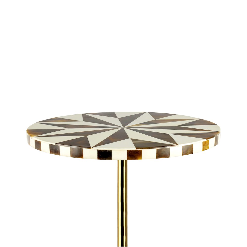 Calix 23.5" Minimalist Round Pedestal End Table