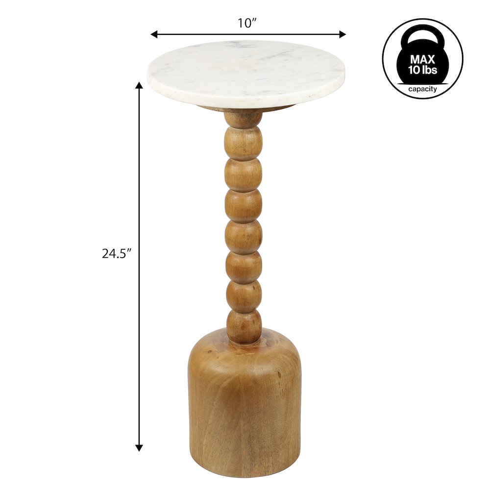Turner Transitional 24.5" Tall Round Drink Table