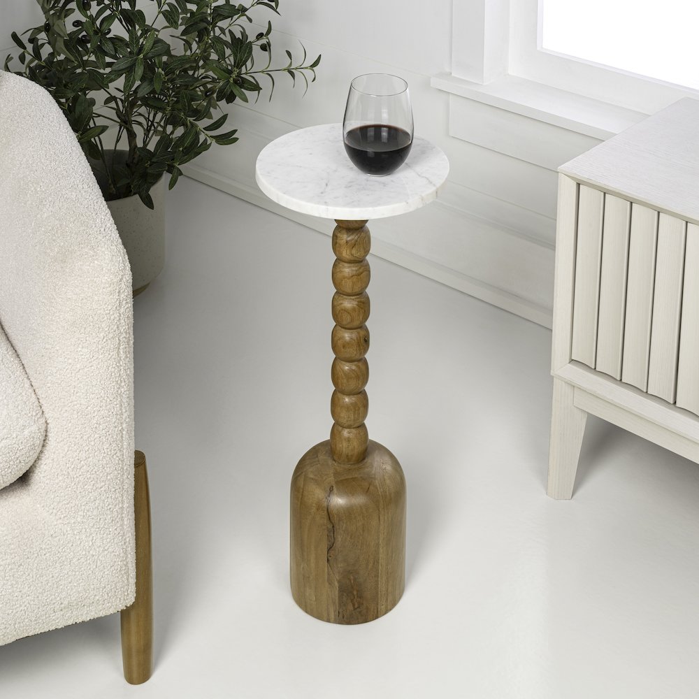 Turner Transitional 24.5" Tall Round Drink Table
