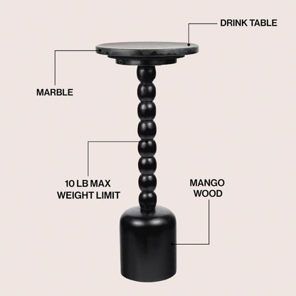 Turner Transitional 24.5" Tall Round Drink Table